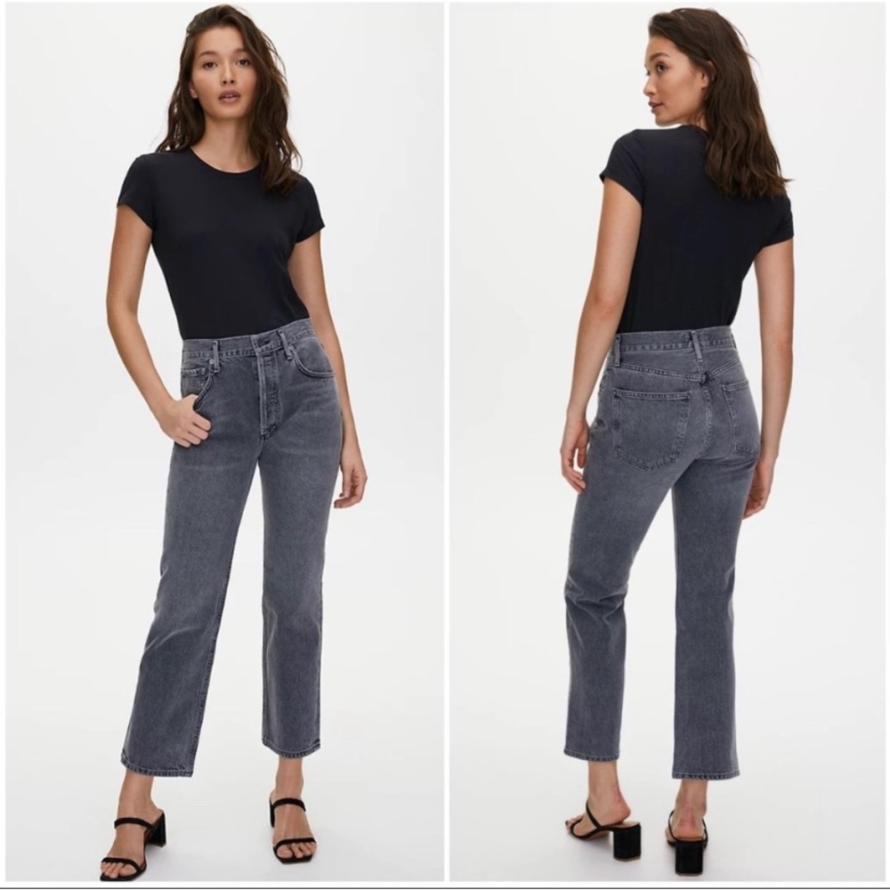 Agolde Ripley Mid Rise Straight Jeans Size 25